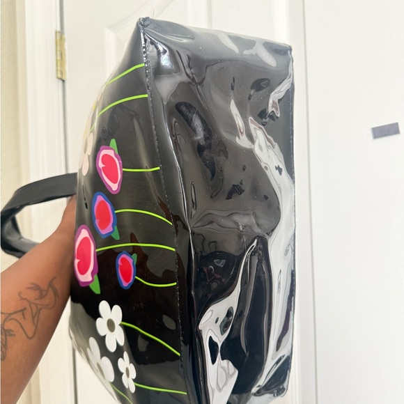 Marc Jacobs Black Tote with Colorful Floral Design - Picture 4 of 4